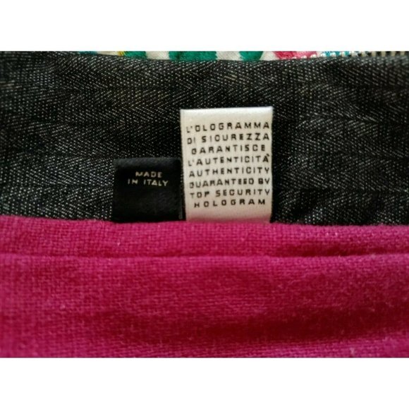 Women's  Dolce & Gabbana ITTIERRE Made in Italy Denim Jacket Pink Lining Size L - Picture 9 of 11